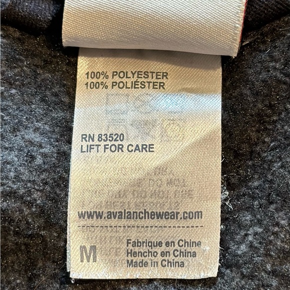 Avalanche Gray Zip-Up Jacket - Size Medium - Picture 5 of 6